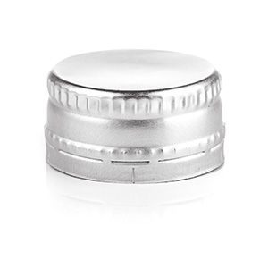 aluminium closure with a locking ring for disposable bottles